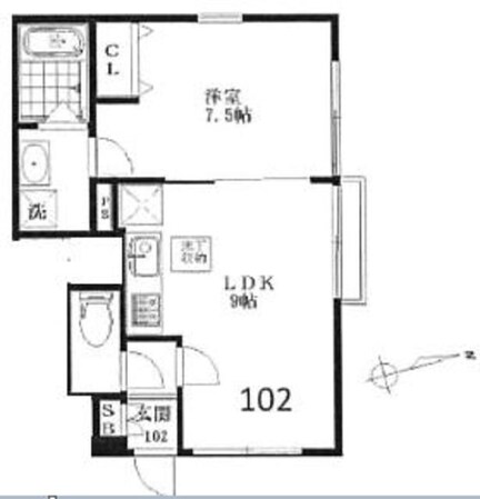 フォレストコート東中野の物件間取画像